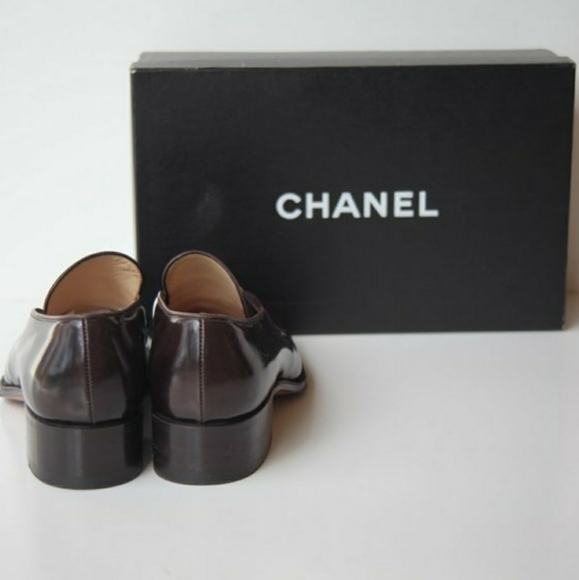 CHANEL Chocolate Brown Loafers, Size 40, US 10 - Picture 8 of 10
